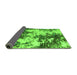 Sideview of Abstract Green Modern Rug, abs5376grn