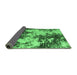 Sideview of Abstract Emerald Green Modern Rug, abs5376emgrn