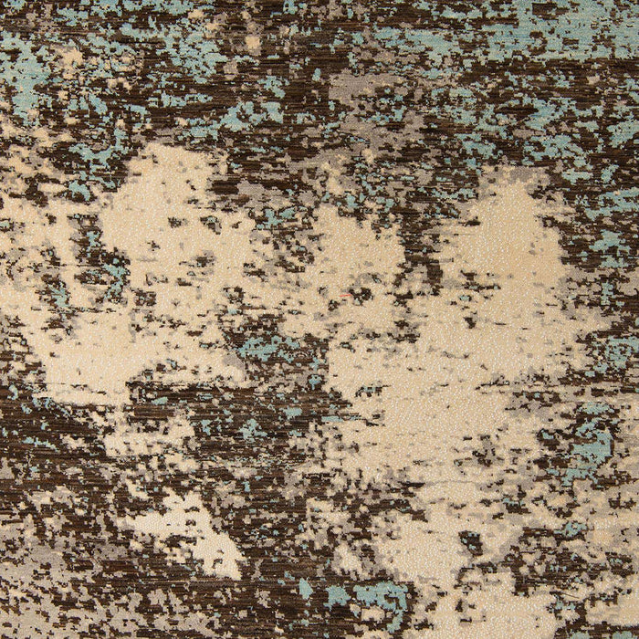 Abstract Dark Brown Modern Rug, abs5376