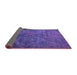 Sideview of Abstract Purple Modern Rug, abs5377pur