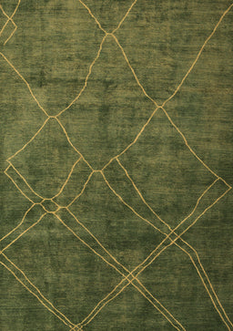 Abstract Brown Modern Rug, abs5377brn