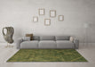 Machine Washable Abstract Brown Modern Rug in a Living Room,, wshabs5377brn