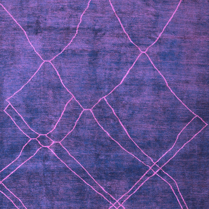 Machine Washable Abstract Purple Modern Area Rugs, wshabs5377pur
