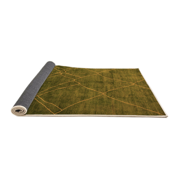 Sideview of Abstract Orange Modern Rug, abs5377org