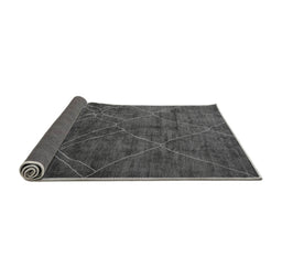 Sideview of Abstract Gray Modern Rug, abs5377gry