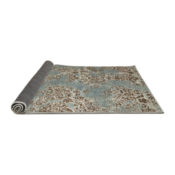 Sideview of Abstract Sage Green Modern Rug, abs5378