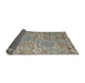 Sideview of Abstract Sage Green Modern Rug, abs5378