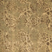 Square Abstract Brown Modern Rug, abs5378brn