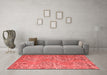 Modern Red Washable Rugs