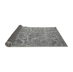 Sideview of Abstract Gray Modern Rug, abs5378gry