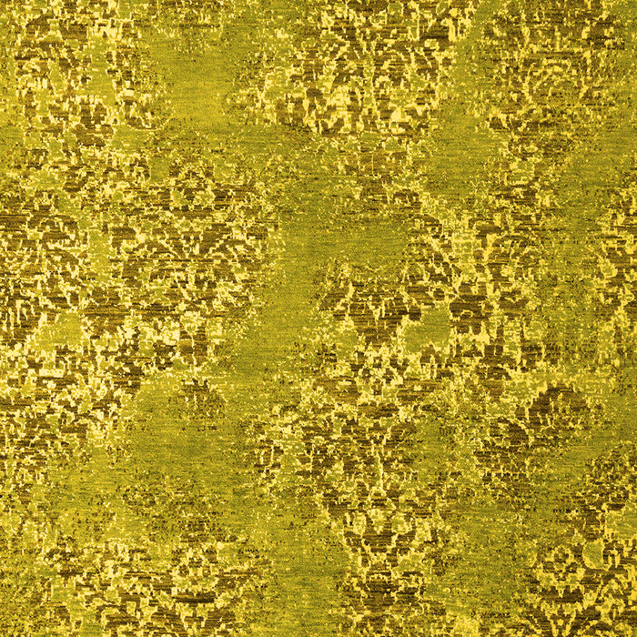 Machine Washable Abstract Yellow Modern Rug, wshabs5378yw