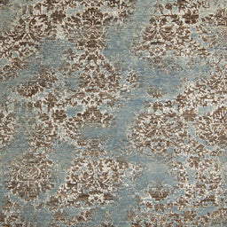 Square Machine Washable Abstract Sage Green Rug, wshabs5378