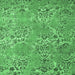 Square Abstract Emerald Green Modern Rug, abs5378emgrn