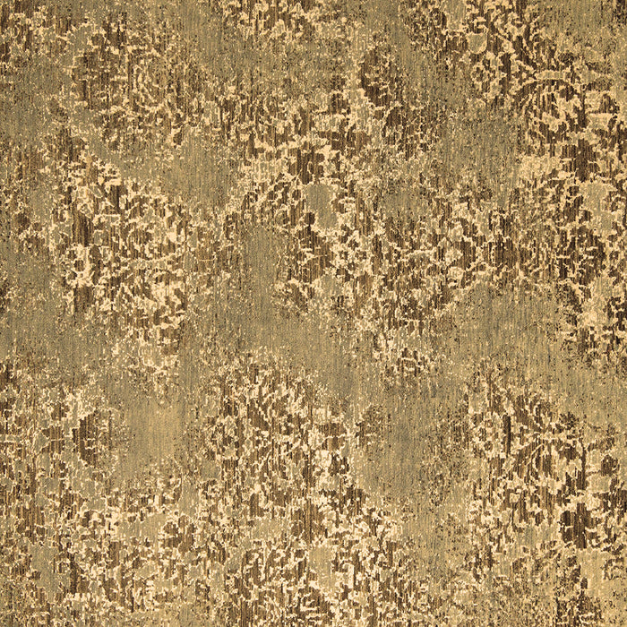 Square Machine Washable Abstract Brown Modern Rug, wshabs5378brn