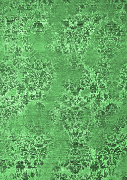 Abstract Emerald Green Modern Rug, abs5378emgrn