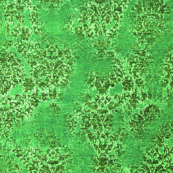 Machine Washable Abstract Green Modern Area Rugs, wshabs5378grn