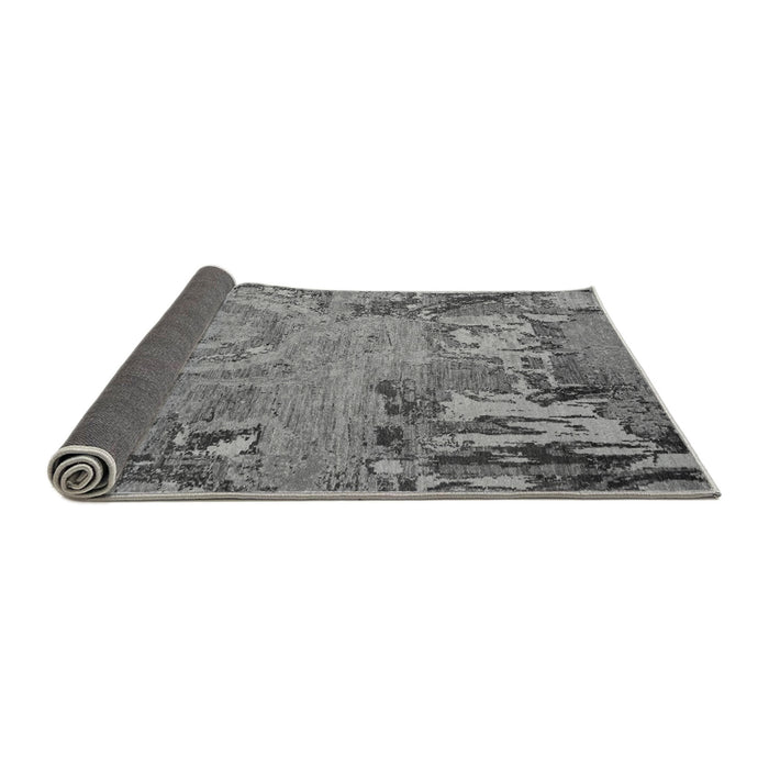 Sideview of Abstract Gray Modern Rug, abs5379gry