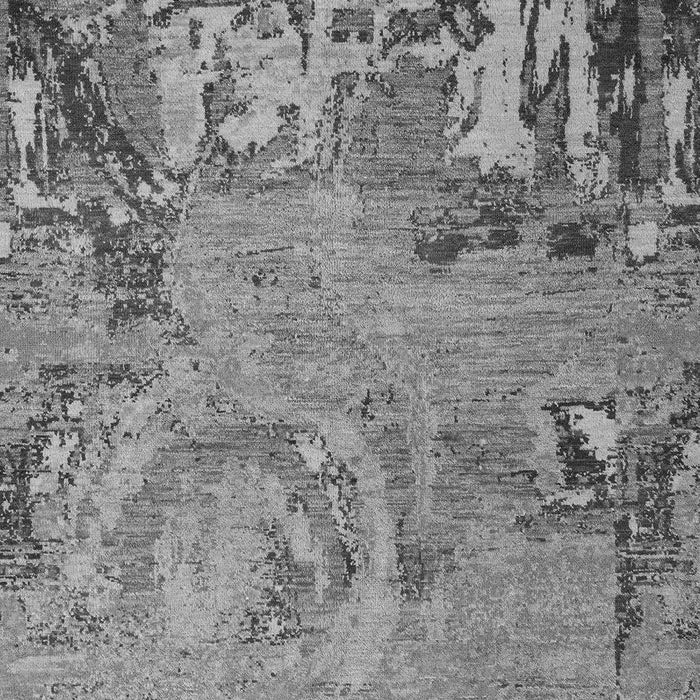 Machine Washable Abstract Gray Modern Rug, wshabs5379gry