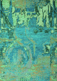 Abstract Turquoise Modern Rug, abs5379turq