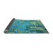 Sideview of Abstract Light Blue Modern Rug, abs5379lblu