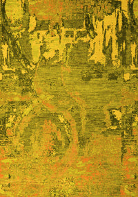 Abstract Yellow Modern Rug, abs5379yw