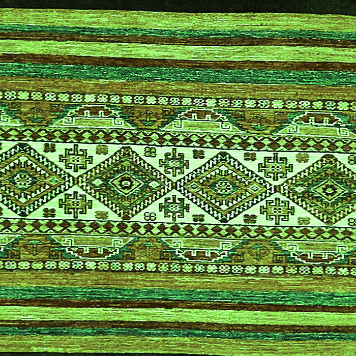 Abstract Green Modern Rug, abs537grn