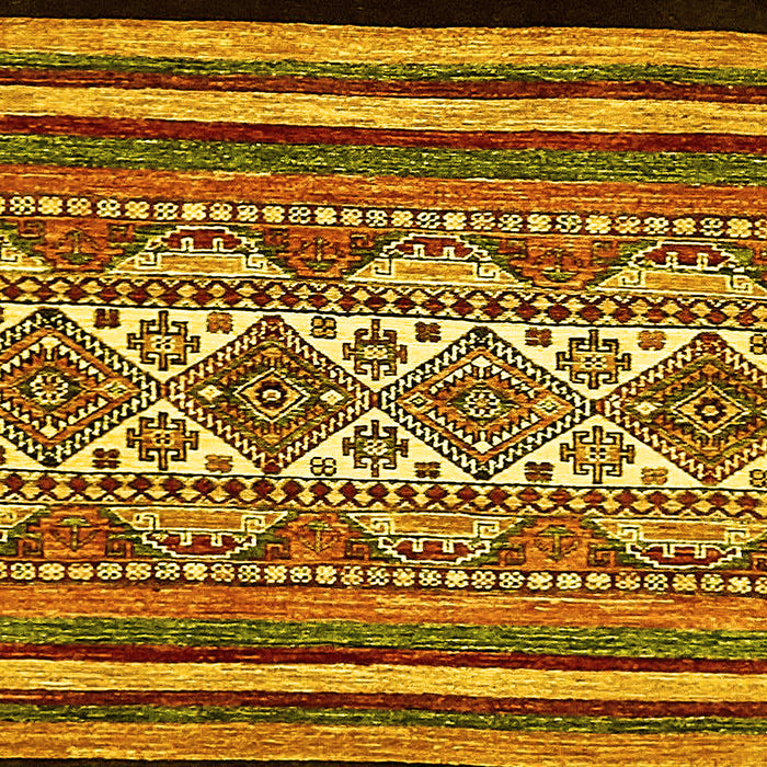 Machine Washable Abstract Yellow Modern Rug, wshabs537yw