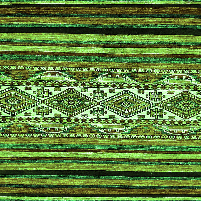 Square Machine Washable Abstract Green Modern Area Rugs, wshabs537grn