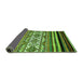 Sideview of Abstract Green Modern Rug, abs537grn