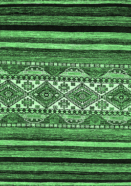 Abstract Emerald Green Modern Rug, abs537emgrn