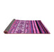 Sideview of Abstract Purple Modern Rug, abs537pur