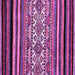 Square Abstract Purple Modern Rug, abs537pur