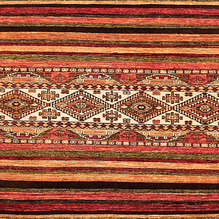 Square Abstract Orange Modern Rug, abs537org