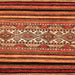 Square Abstract Orange Modern Rug, abs537org