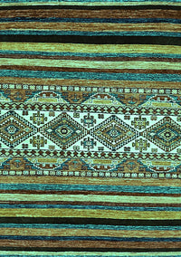 Abstract Turquoise Modern Rug, abs537turq