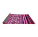 Sideview of Abstract Pink Modern Rug, abs537pnk