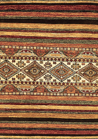 Abstract Brown Modern Rug, abs537brn