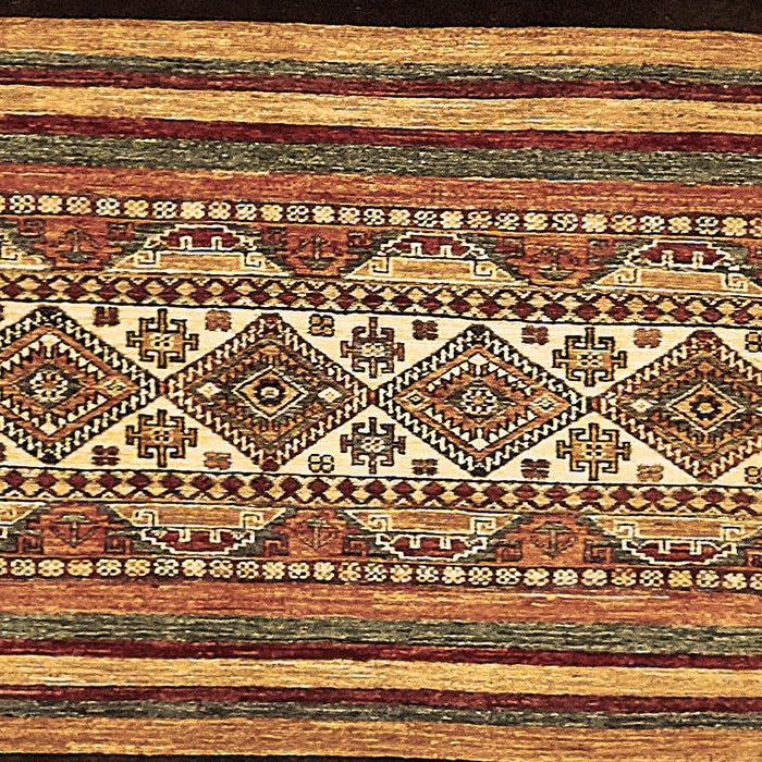 Abstract Brown Modern Rug, abs537brn