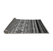 Sideview of Abstract Gray Modern Rug, abs537gry