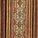 Square Abstract Brown Modern Rug, abs537brn