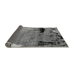 Sideview of Abstract Gray Modern Rug, abs5380gry