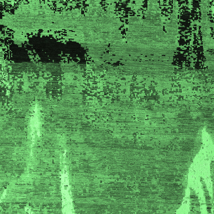 Abstract Emerald Green Modern Rug, abs5380emgrn