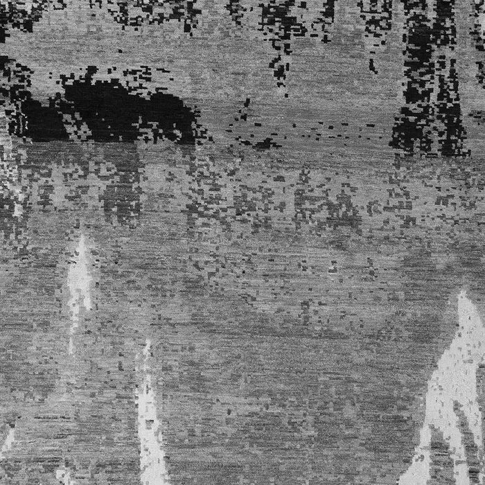 Machine Washable Abstract Gray Modern Rug, wshabs5380gry