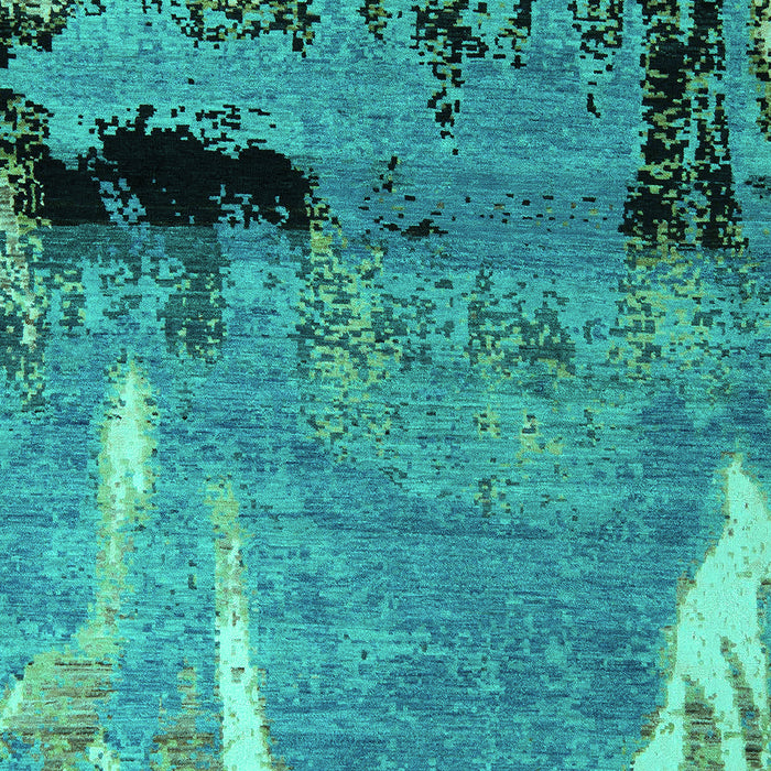 Abstract Turquoise Modern Rug, abs5380turq