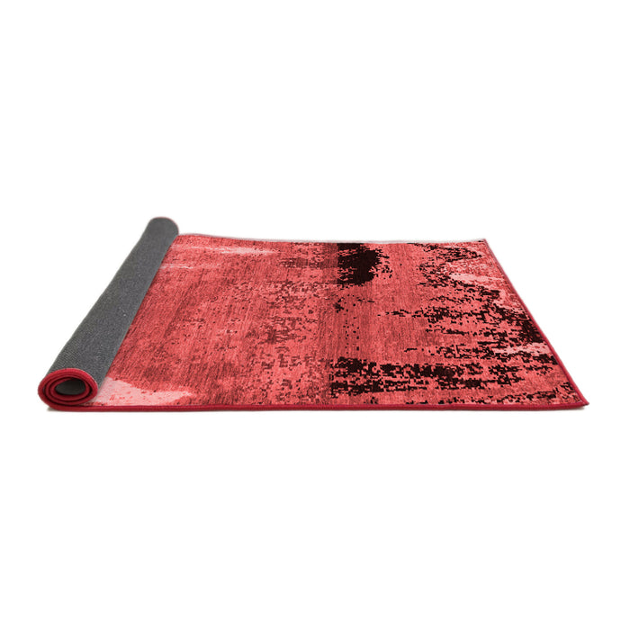 Abstract Red Modern Area Rugs