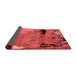 Abstract Red Modern Area Rugs