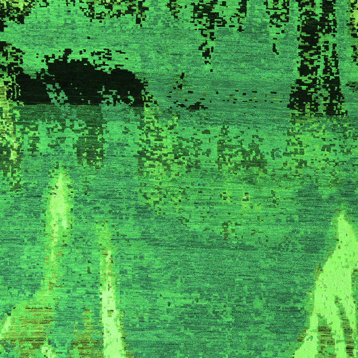 Abstract Green Modern Rug, abs5380grn