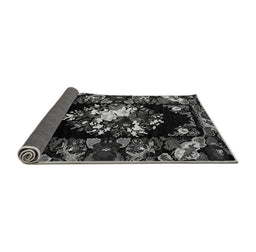 Sideview of Medallion Gray French Rug, abs5381gry