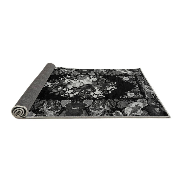 Sideview of Medallion Gray French Rug, abs5381gry