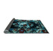 Sideview of Medallion Light Blue French Rug, abs5381lblu